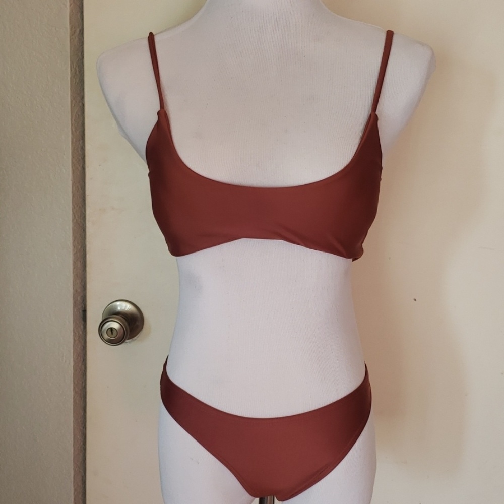 Rust orange bikini set